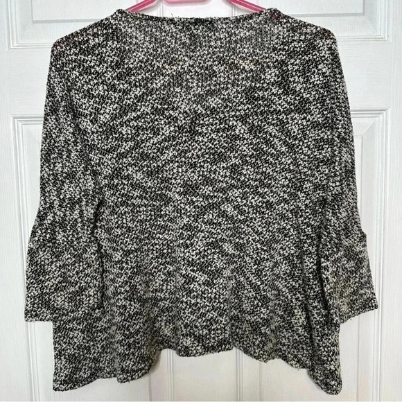 Candy Couture Sweater Heathered Black & White Size Large - Picture 10 of 16